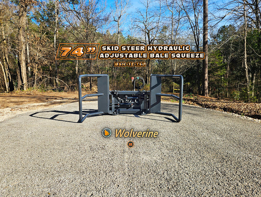 Wolverine BSH-12-75D Skid Steer Hydraulic Bale Squeeze