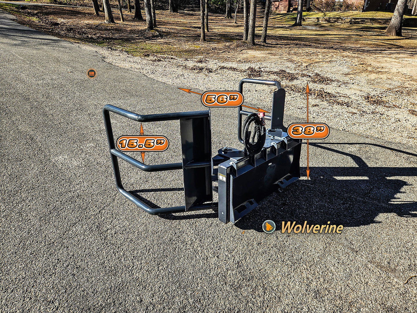 Wolverine BSH-12-75D Skid Steer Hydraulic Bale Squeeze
