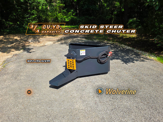 Wolverine CCT-11-148V 3/4 CU. YD. Skid Steer Concrete Chuter