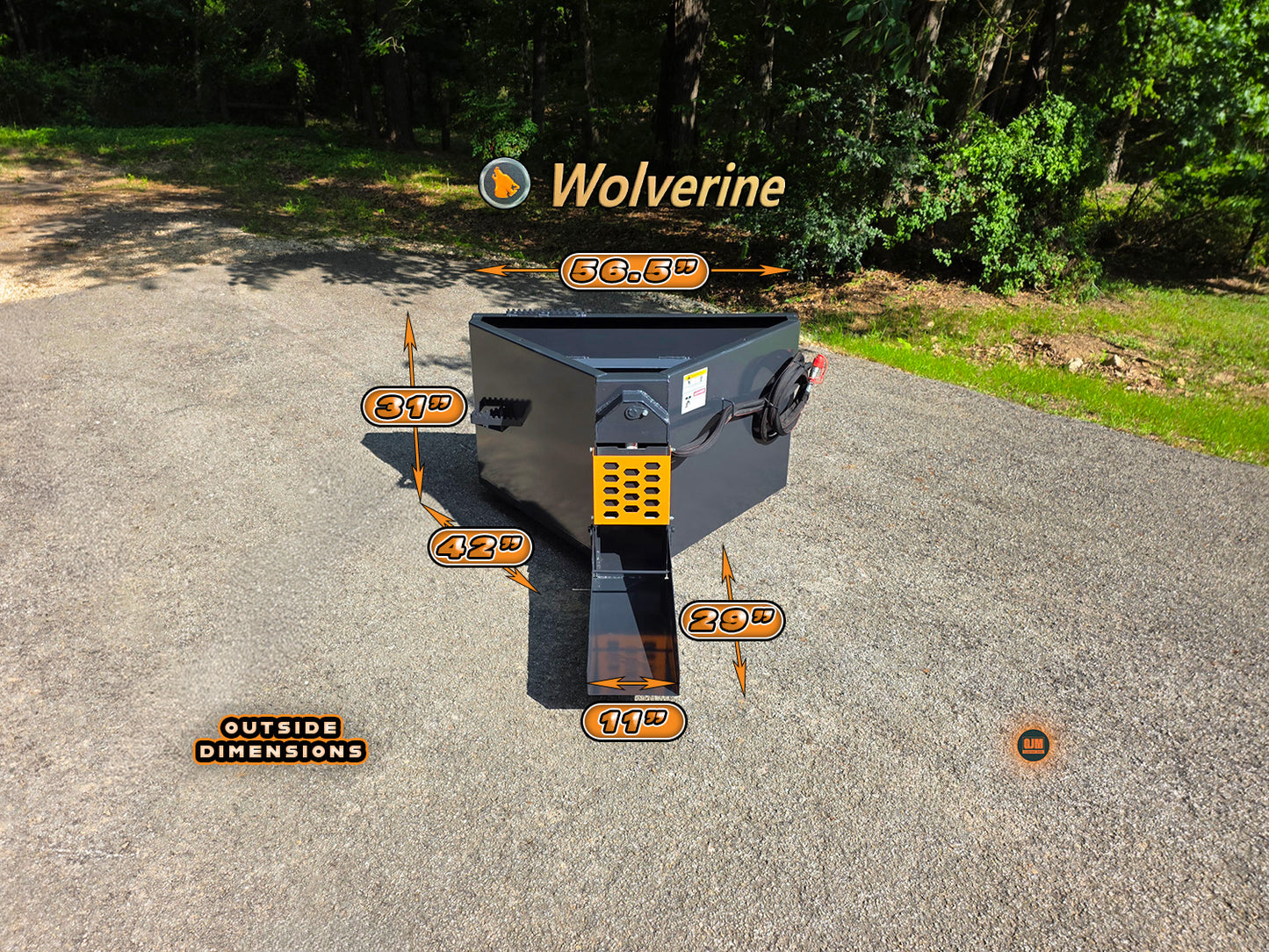 Wolverine CCT-11-148V 3/4 CU. YD. Skid Steer Concrete Chuter