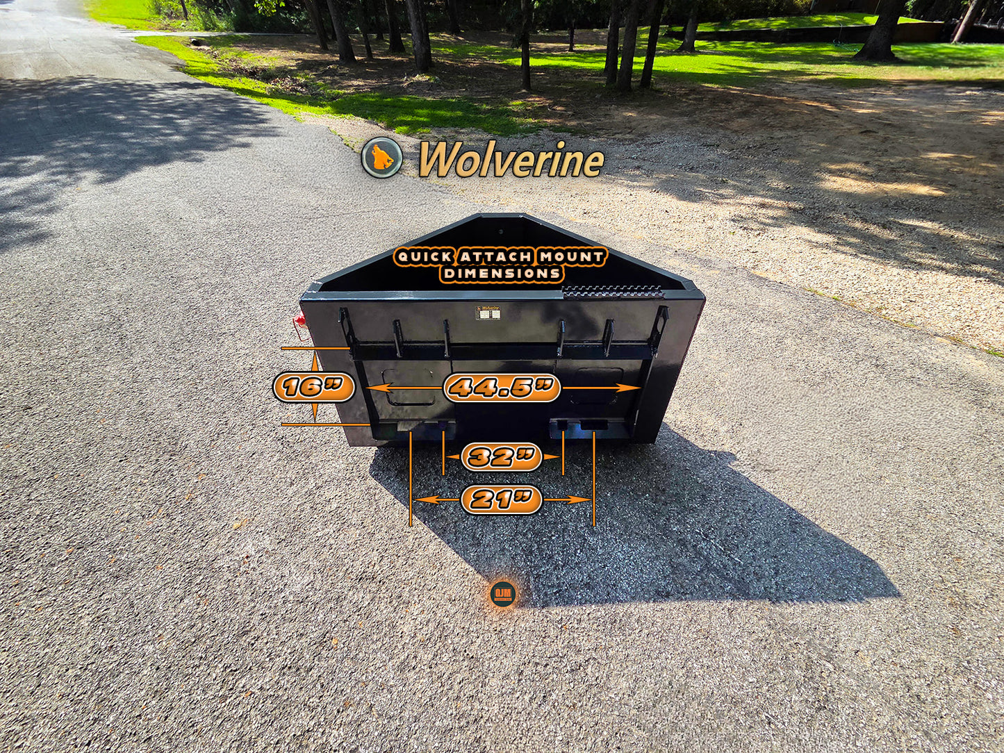 Wolverine CCT-11-148V 3/4 CU. YD. Skid Steer Concrete Chuter