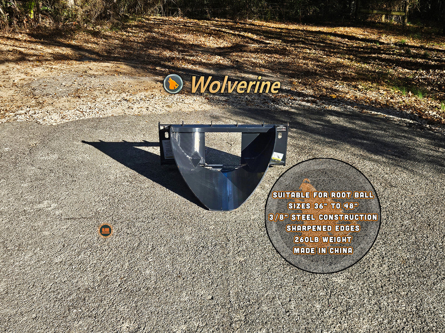 Wolverine TD-13-36R 36" Skid Steer Tree Digger