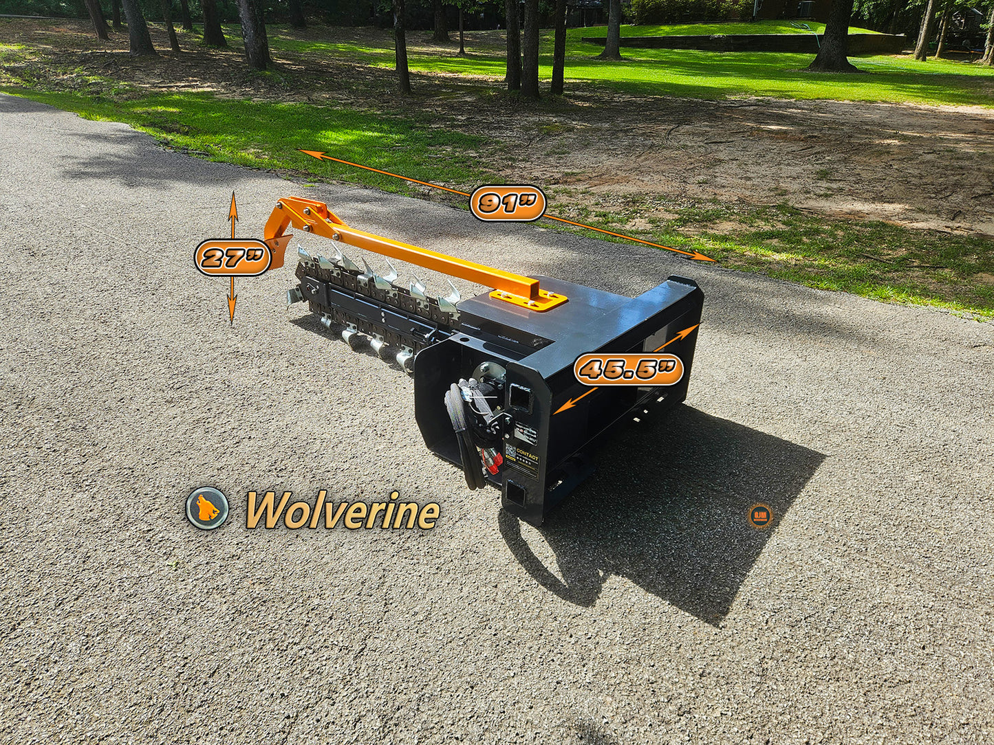 Wolverine TCR-12-48H 48" Skid Steer Trencher