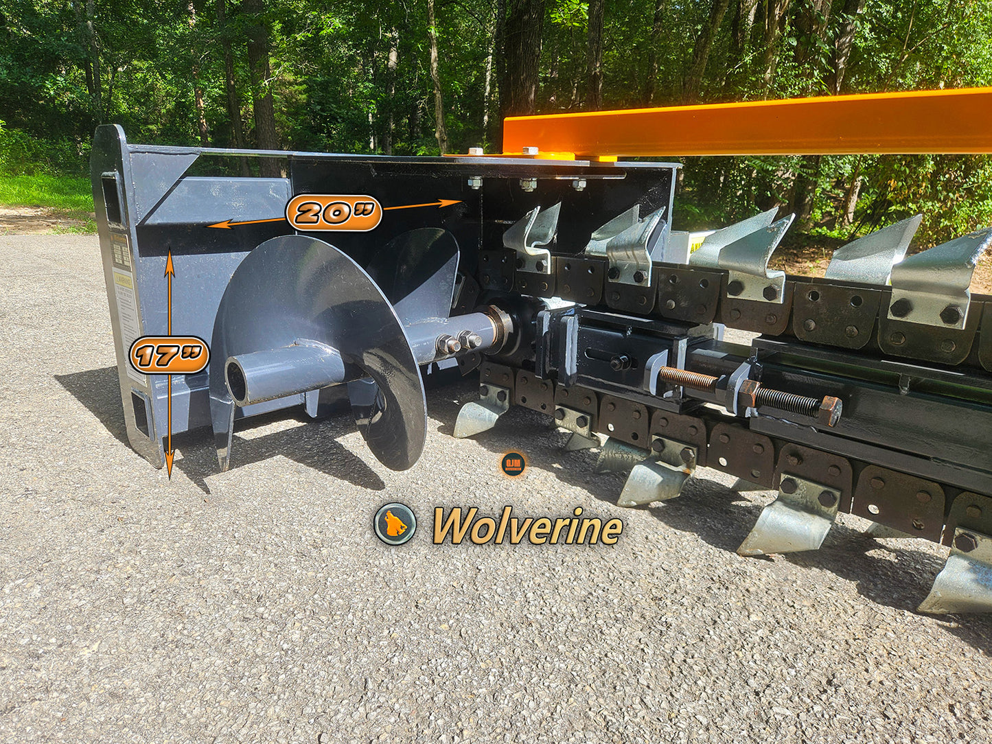 Wolverine TCR-12-48H 48" Skid Steer Trencher